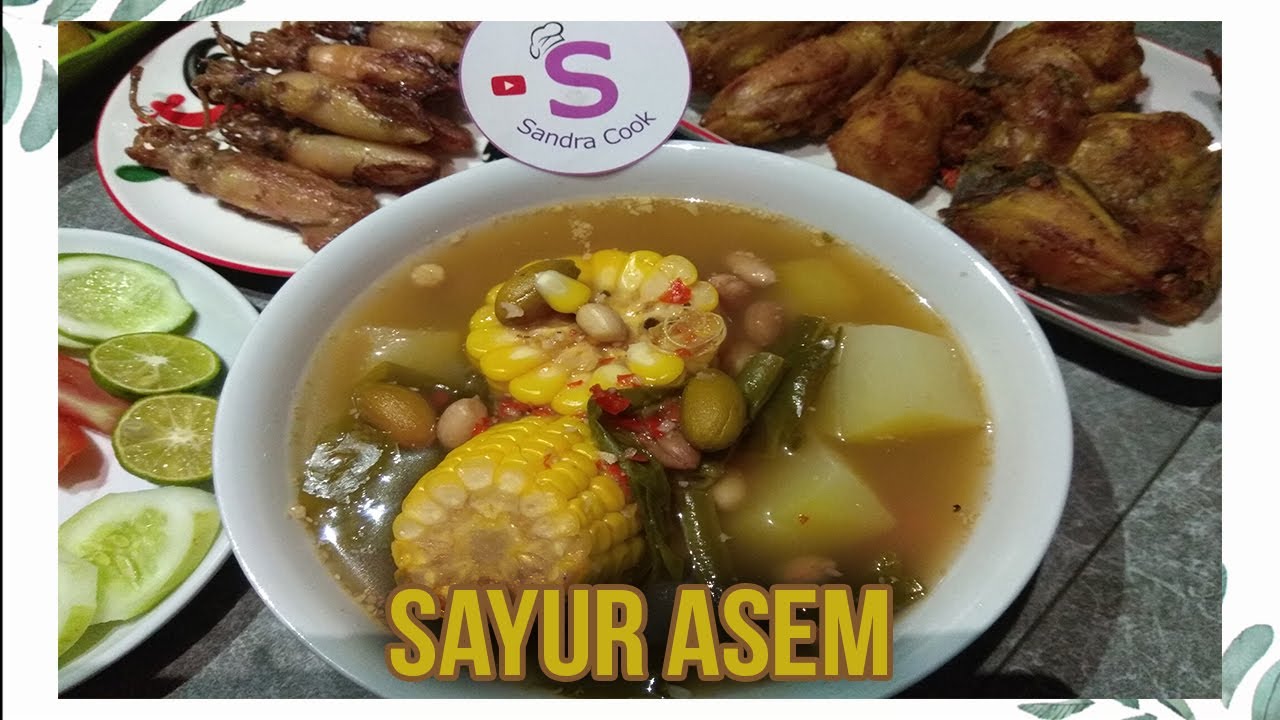 RESEP SAYUR  ASEM KHAS RM SUNDA  YouTube