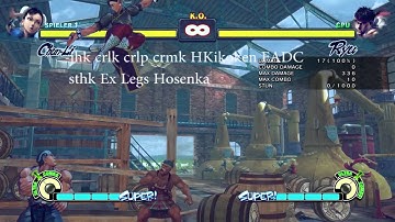 SSF4 AE 2012 chun fadc kombos