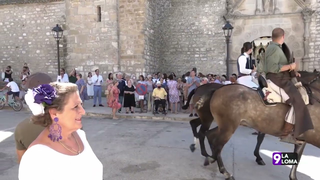 Feria de Torreperogil 2022 · Ofrenda floral de caballistas