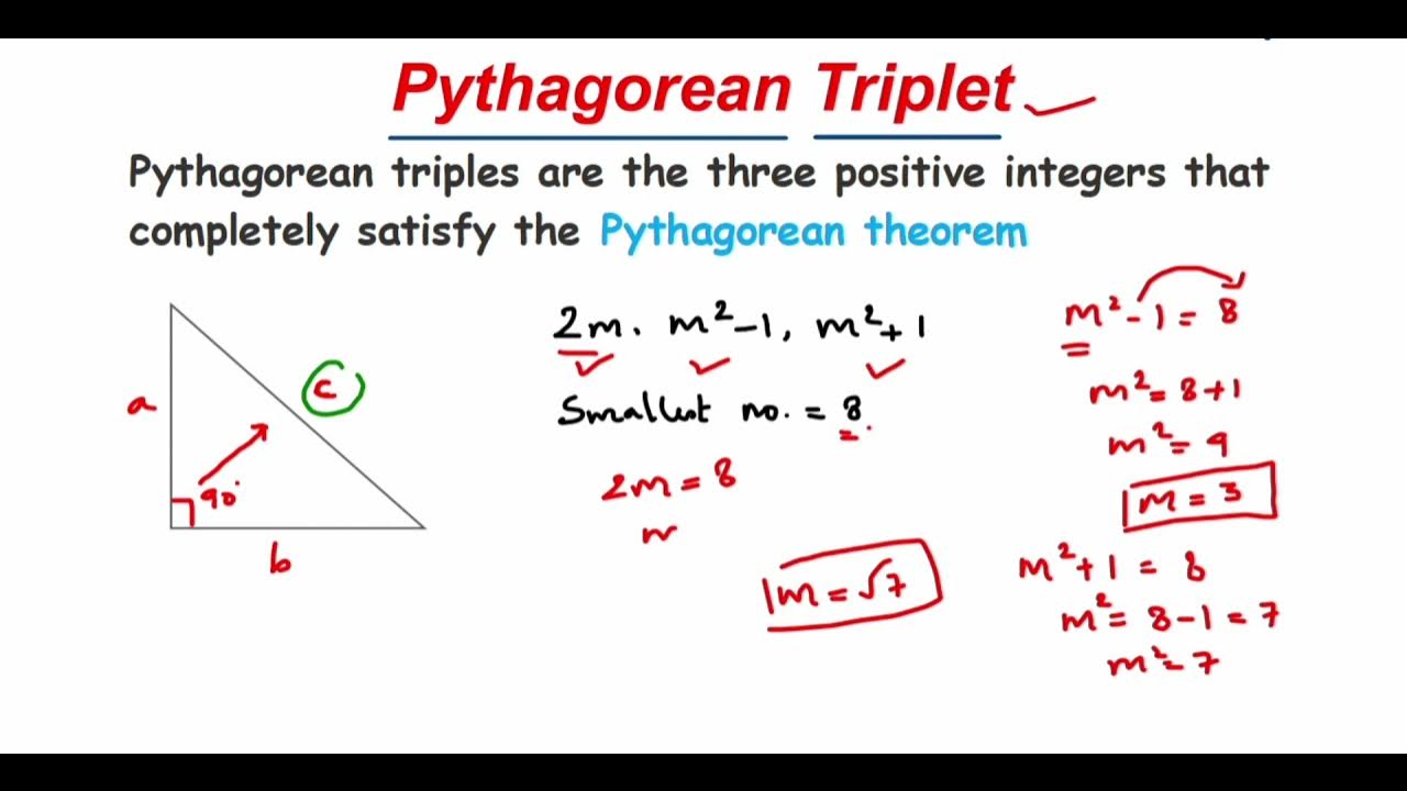 How to find Pythagorean triplet | Pythagorean triplet formula | find ...