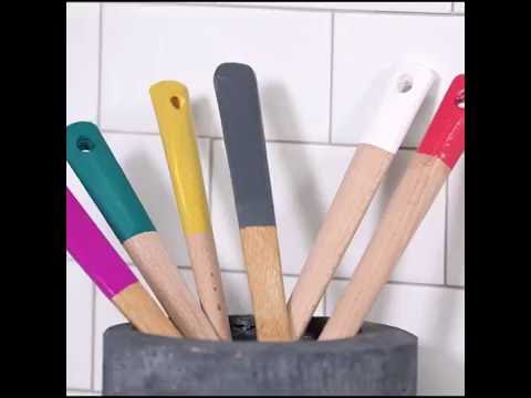 Colorblock Wooden Spoons  Southern Living