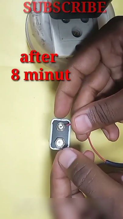 9V BATTERY CHARGE // #shorts // #technical