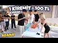 ADANA’DA SOKAKTA PARA DAĞITMAK ! (1 KİREMİT = 100 TL) @SefaKndr @emregull