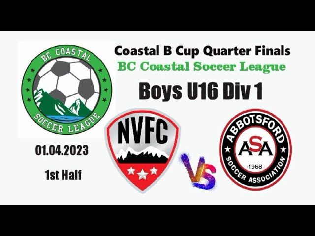 NVFC FURY U16 Div1 Vs ASA STORM U16 Div1 BCCSL  Coastal B CUP Quarter Finals  First Half 01.04.23 class=