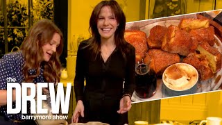Mary-Louise Parker Teaches Drew How to Make Her Maple Butter Popovers Recipe