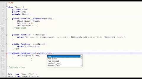 Create Objects in PHP (5/6) - Create Getters and Setters for a Class