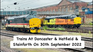 Trains At Doncaster & Hatfield & Stainforth On 30th September 2022