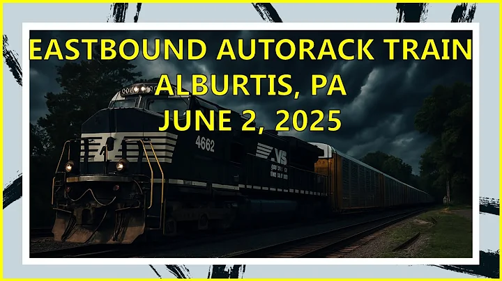 Norfolk Southern 11N Autoracks through Alburtis, PA June 2, 2025