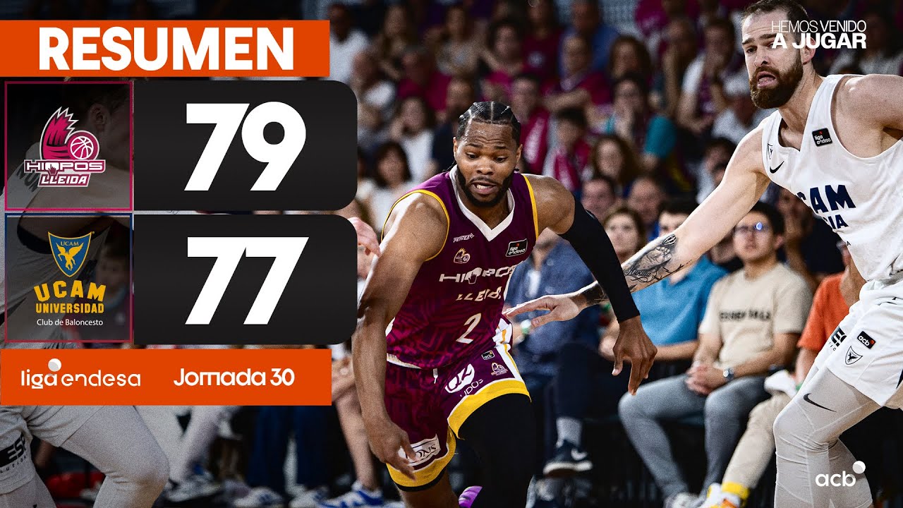 Hiopos Lleida - UCAM Murcia (79-77) RESUMEN | Liga Endesa 2024-25