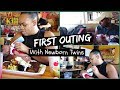 First Family Outing With Newborn Twins | Mommy Of 4 | WHAT ITS LIKE....