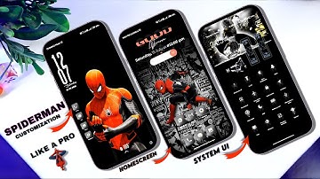 Spiderman Full Customization With Miui Themes 🔥 Miui 13/14 Latest Themes ⚡Like A Pro Miui Setup 2023
