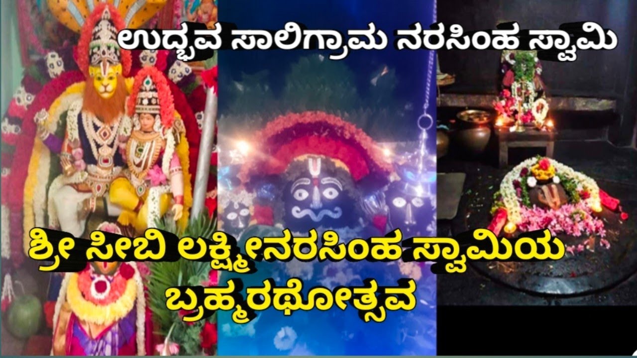 ಶ್ರೀ ಸೀಬಿ ಲಕ್ಷ್ಮೀನರಸಿಂಹ ಸ್ವಾಮಿಯ ಬ್ರಹ್ಮರಥೋತ್ಸವ | Sri seebi Lakshmi ...