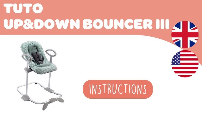 BEABA - Instructions for use : Up&Down Bouncer, how to adjust the 3  reclining positions 