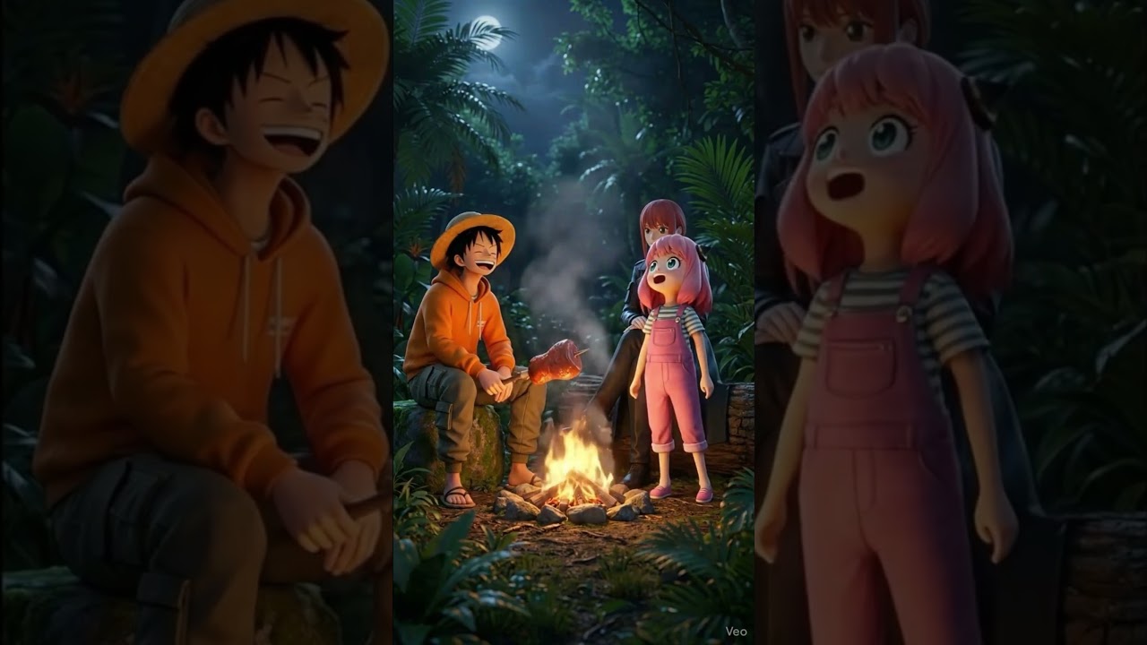 GOKU ne LUFFY ka Chicken UDA Diya?! (Makima & Anya Crossover)