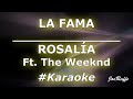 ROSALÍA - LA FAMA Ft. The Weeknd (Karaoke)