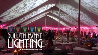 Outdoor Tent Wedding Lighting: Sunset theme by Duluth Event Lighting Outdoor Tent Wedding Lighting: Sunset theme by Duluth Event Lighting