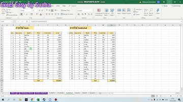 Excel : SUBTOTAL() ความเหมือนและความต่างของการใช้ฟังก์ชัน SUM() และ SUBTOTAL()