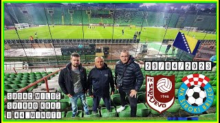 FK SARAJEVO - NK ŠIROKI BRIJEG 2:1 | 29.04.2023.| SUDAC MILOŠ SVIRAO KRAJ U 44.MINUTI