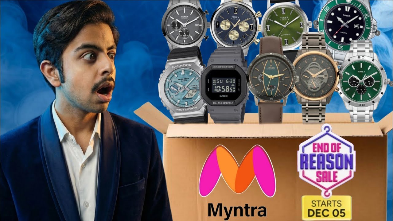 Myntra End of Reason Sale | Amazing offers on Watches | Casio, Timex, Titan and more