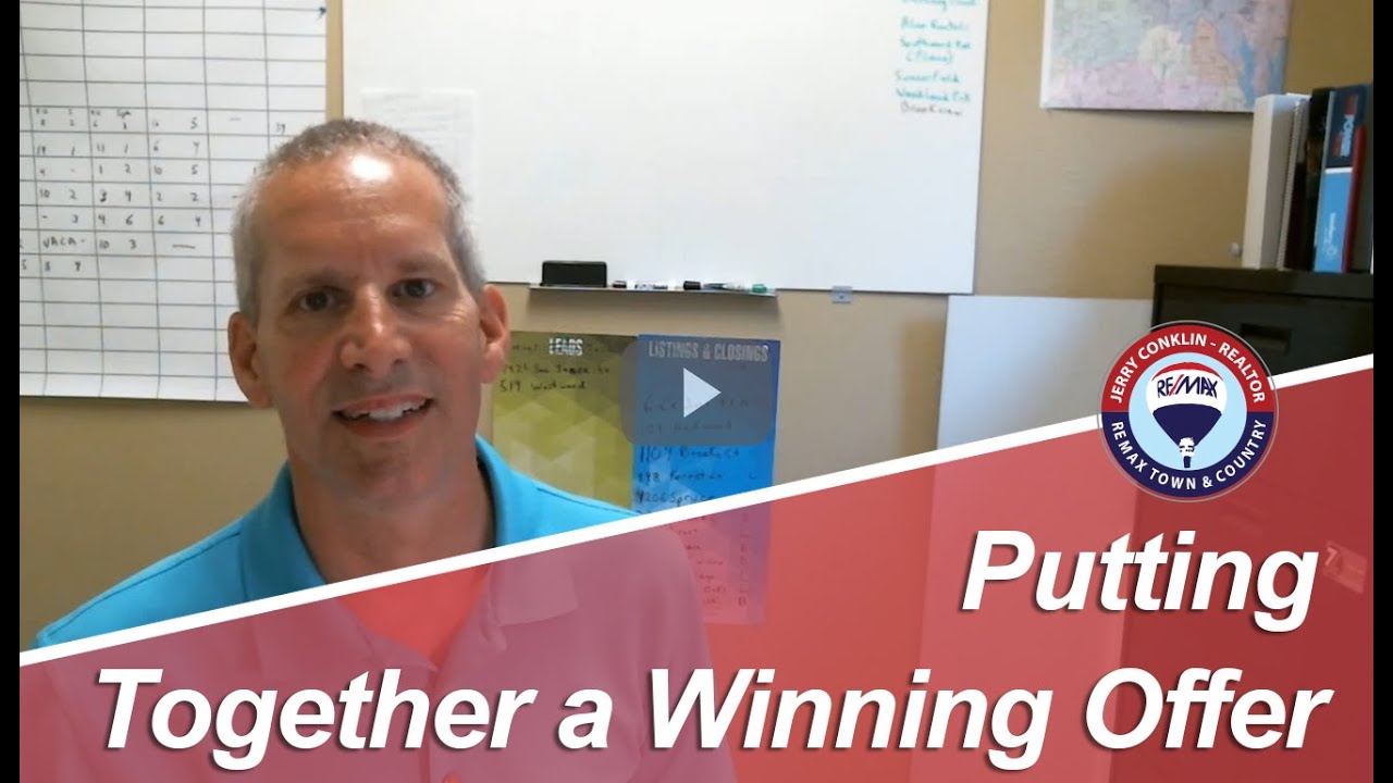 Northern Texas Real Estate Agent Putting together a winning offer