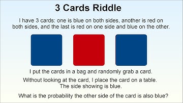 Counter-Intuitive Probability Problem: The 3 Cards Riddle
