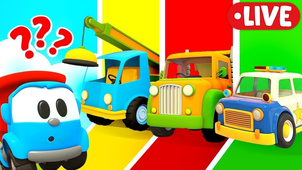 Машины помощники и Умные Машинки ОНЛАЙН🔴 Развивающие мультики для детей