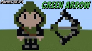 Minecraft Pixel Art Tutorial - Green Arrow