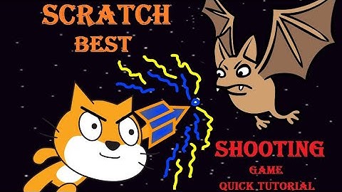 Scratch Tutorial - How to make a Shooting Game From Scratch | Bat Shooter Quick Tutorial