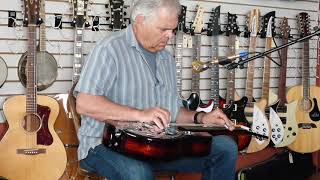 Mahogany Belle Beard Resophonic Guitar Demo