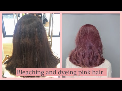 TẨY tóc và NHUỘM tóc HỒNG lần đầu trong đời♡ Bleach and dye my hair pink✧SALON IN TAIWAN|Kaylee Thao