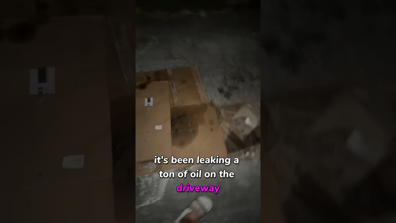 When your 350z leaks oil on your parents driveway