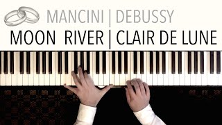 Video thumbnail of "Moon River / Clair de Lune (Wedding Version - Bridal Waltz) | Piano Cover Paul Hankinson"