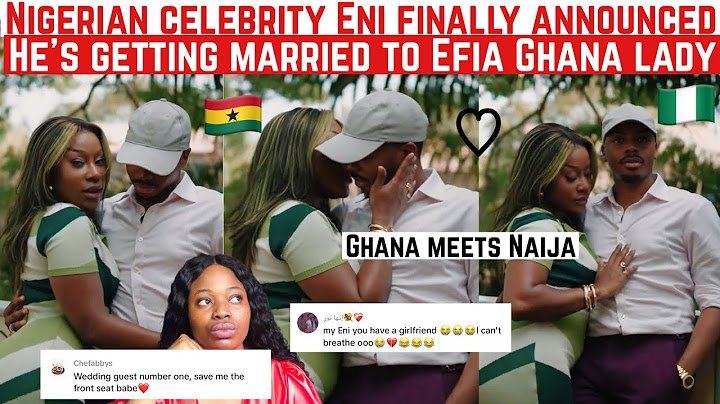 NIGERIAN WOMEN PANICS AS CELEBRITY ENIOLUWA SETS TO MARRY A GHANAIAN LADY EFIA ODO