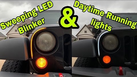 LED daytime running light strips (Amazon’s best seller) Sequential switch back LED strips