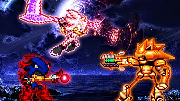 Sonic Black V2 (all form) & Sonic exe (all form) VS Mecha Sonic V2 in Jump Force Mugen🔥