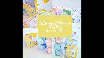 Making Stitching Holes On A Cut File By Kelly Made It
