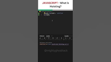 Explained hoisting in less than 1 minute
