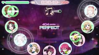 ラブライブ！ スクフェス baby maybe 恋のボタン [MASTER] Full Combo 判定強化なし (All N cards)