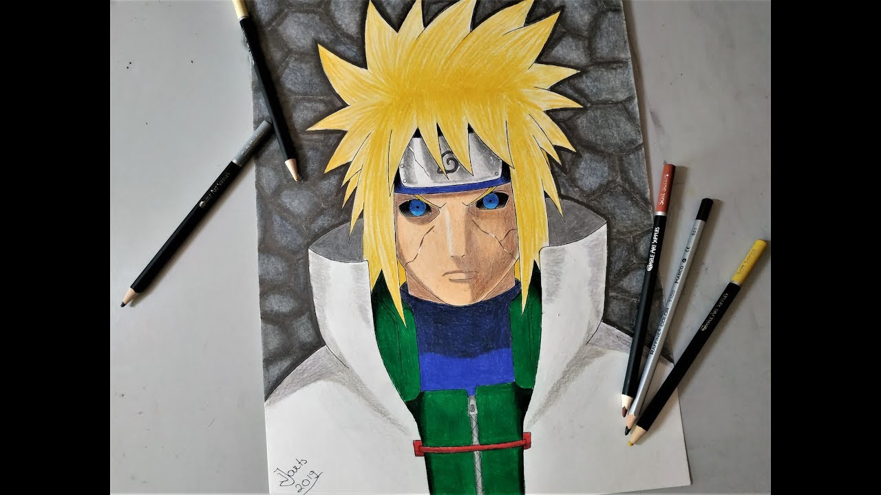 DESENHANDO MINATO NAMIKAZE (NARUTO SHIPPUDEN) / DRAWING MINATO UZUMAKI 