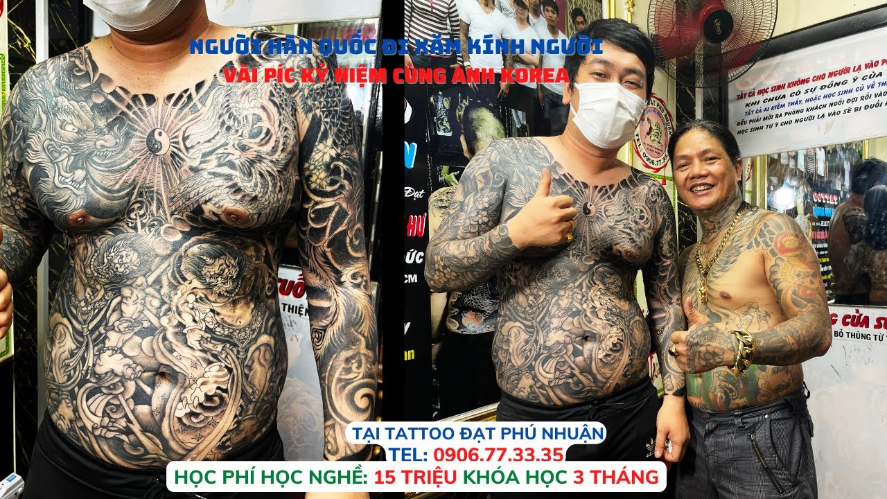 ANH LỚN XÃ HỘI ĐEN HÀN QUỐC KOREA XĂM KÍNH NGƯỜI tại Tattoo Đạt ...