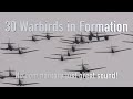 Thirty restored wwii warbirds in formation  incredible audio