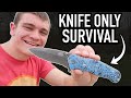 SOLO Survival Challenge! (Knife ONLY)