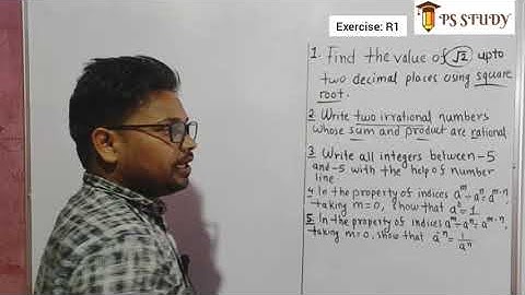 Seba Class 9 Maths  Revision Exercise R-1 question no 1 to 5 Solutions.