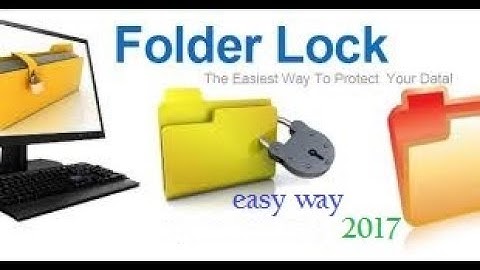 how to lock a folder without any software for Windows 7 / 8 / 8.1 / 10 or Mac