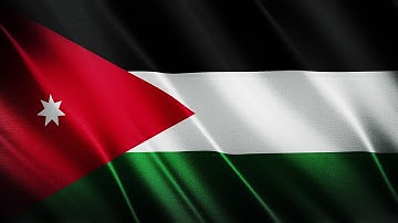 Flag of Jordan Waving [FREE USE]