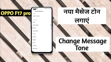 📩How to Set message tone in OPPO f17 pro OPPO f17 pro Custom Ringtone Setting Ringtone