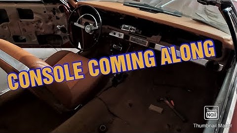 Stitched by slick 65 impala console build