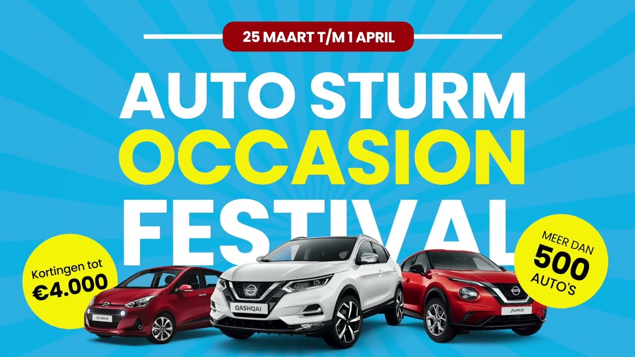 Auto Sturm Occasion Festival | Vraag Niet Hoe Het Kan Maar Profiteer Ervan!