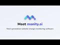 Stop checking websites manually - let AI do It for you | monity.ai
