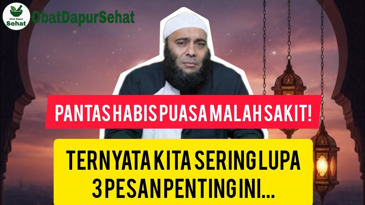 3 Hal Penting Saat Puasa Agar Tubuh Tetap Sehat - dr. Zaidul Akbar